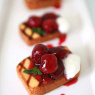 {Quick and Easy} Grilled Pound Cake with Cherry Compote Recipe