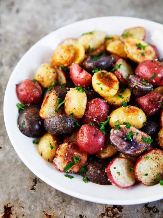 Roasted Baby Potatoes with Truffle Salt