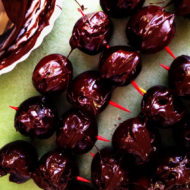 One-Bite Chocolate Cherry Poppers