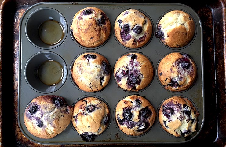 Perfect Easy Blueberry Muffins